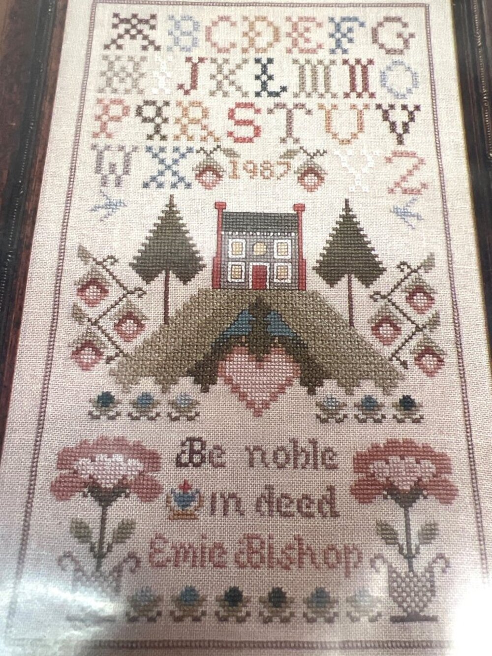 Be Noble In Deed Cross Stitch Kit By Cross N Patch 1987 Sampler